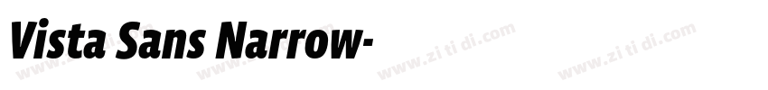 Vista Sans Narrow字体转换
